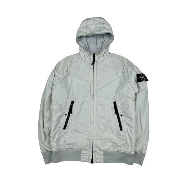 Stone Island 2022 Light Blue Comfort Tech Composite Reversible Polartec Jacket - Medium