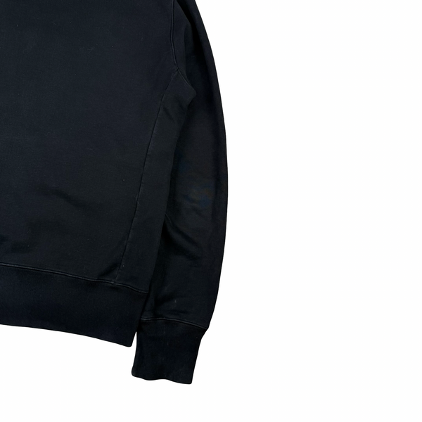 Stone Island 2009 Black Cotton Full Zipped Hoodie - Large