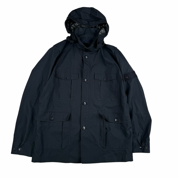 Stone Island 2014 Navy 3L Ghost Piece Performance Cotton Jacket - XXL