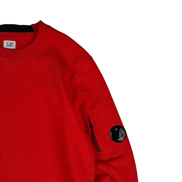 CP Company Orange Cotton Crewneck Sweatshirt - Medium
