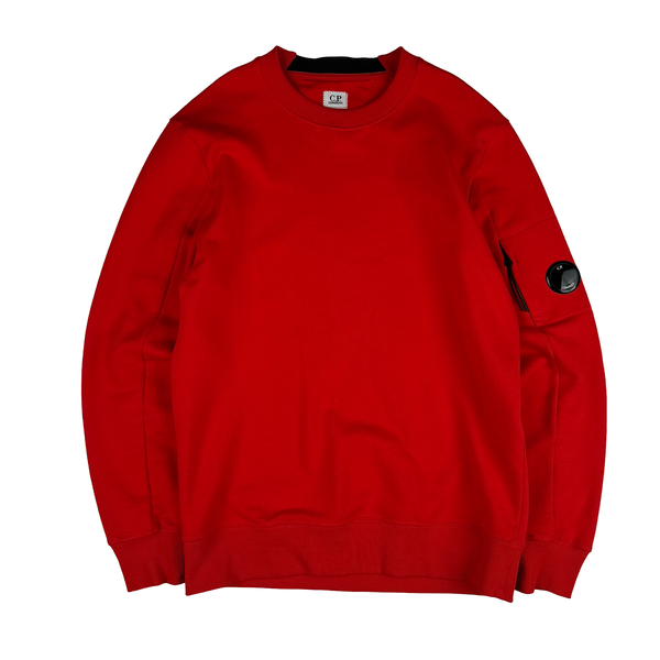 CP Company Orange Cotton Crewneck Sweatshirt - Medium