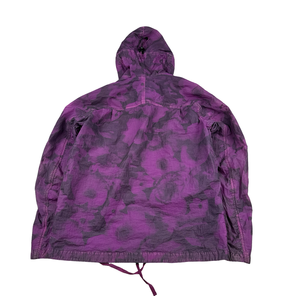 Nemen Purple Print Lightweight Windbreaker Jacket - Large