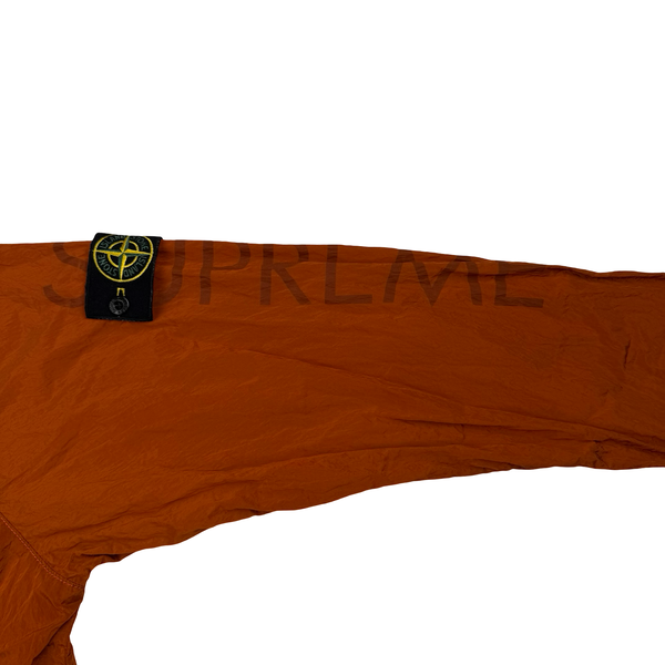 Stone Island x Supreme Burnt Orange Nylon Metal Jacket - Large