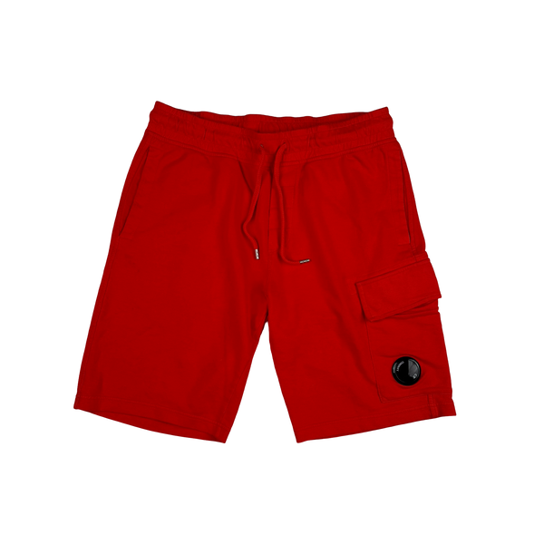 CP Company Orange Cotton Lens Viewer Shorts - Small