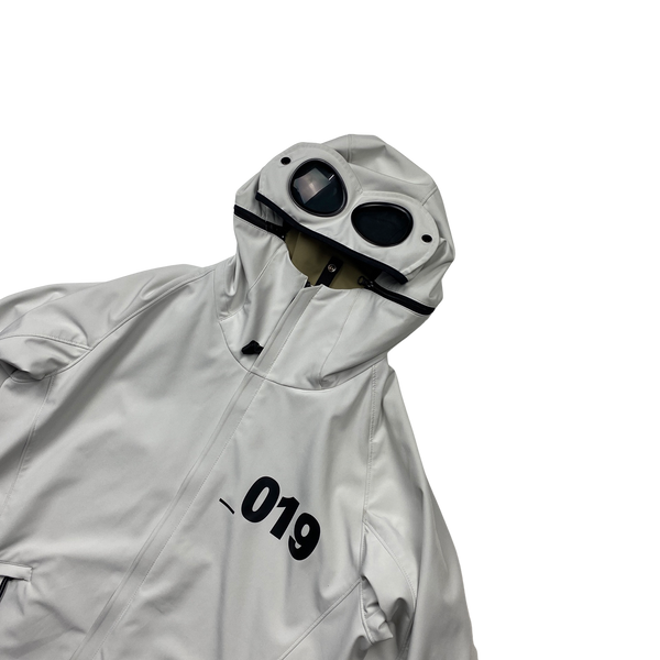 CP Company White 019 Goggle Soft Shell Medium Mat s Island
