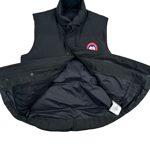 Canada Goose Black Garson Down Filled Gilet - Medium