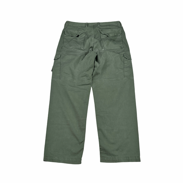 Stone Island 2021 Green LO Baggy Cargo Trousers - 32"