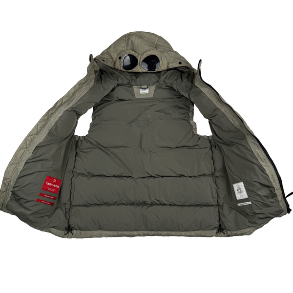 CP Company Khaki Saint Peter Goggle Down Gilet/Jacket - Age 14 (Small)