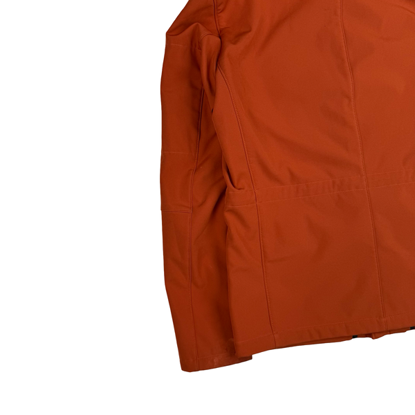 CP Company Orange Fleece Lined Soft CP Shell Goggle Jacket - Small (46)