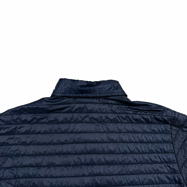 Stone Island 2012 Blue Micro Rip Stop 7 Den Quilted Jacket - Medium