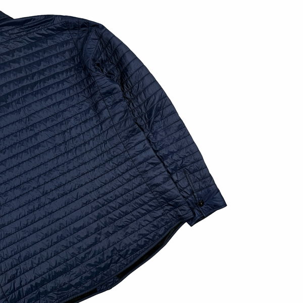 Stone Island 2012 Blue Micro Rip Stop 7 Den Quilted Jacket - Medium