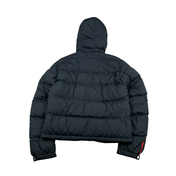 Prada Navy Nylon Padded Puffer Jacket - Large