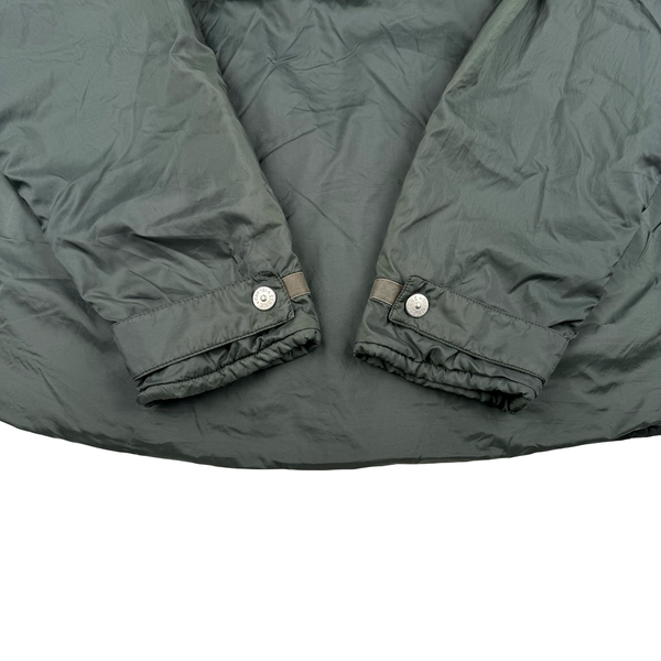 Stone Island 2000 Forest Green Vintage Fleece Lined Nylon Jacket - XXL