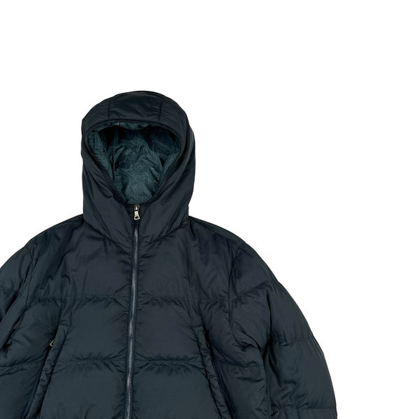 Prada Navy Nylon Padded Puffer Jacket - Large