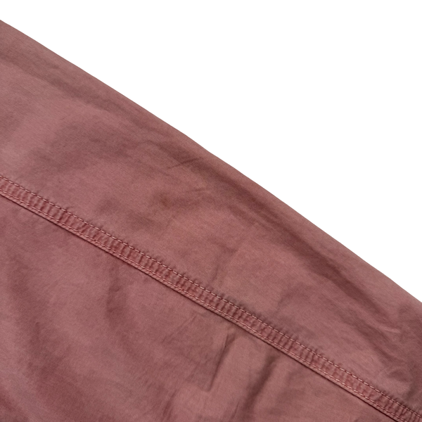 Stone Island 2021 Pink Cotton Zipped Overshirt - Small