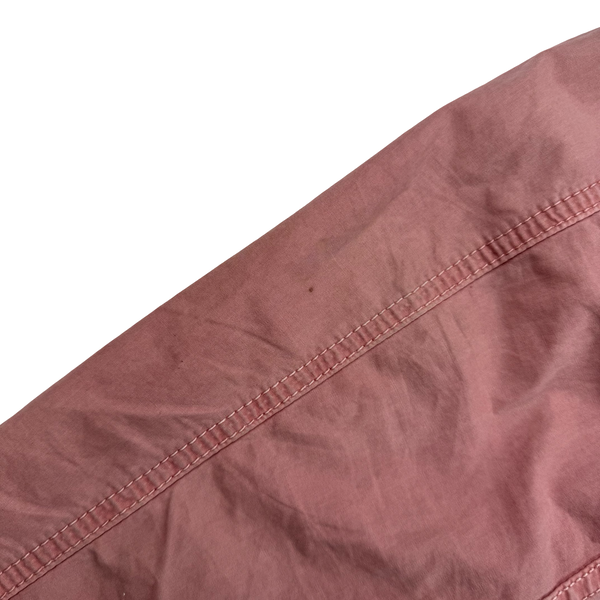 Stone Island 2021 Pink Cotton Zipped Overshirt - Small