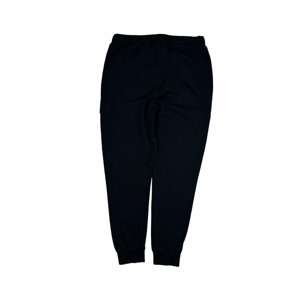 CP Company Black Cotton Lens Viewer Joggers - Medium