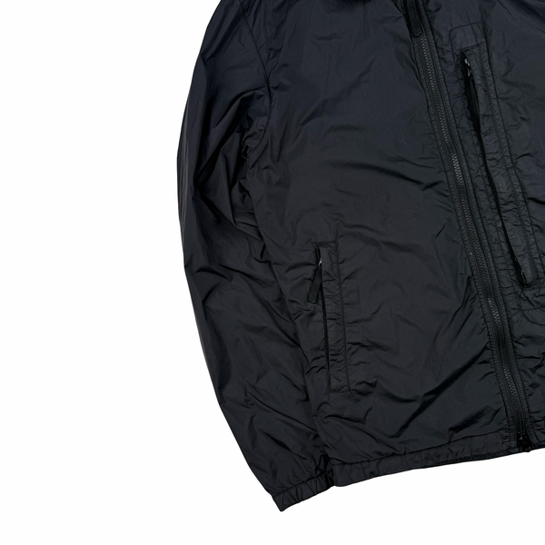 Stone Island 2020 Black Crinkle Reps Overshirt Jacket - Small