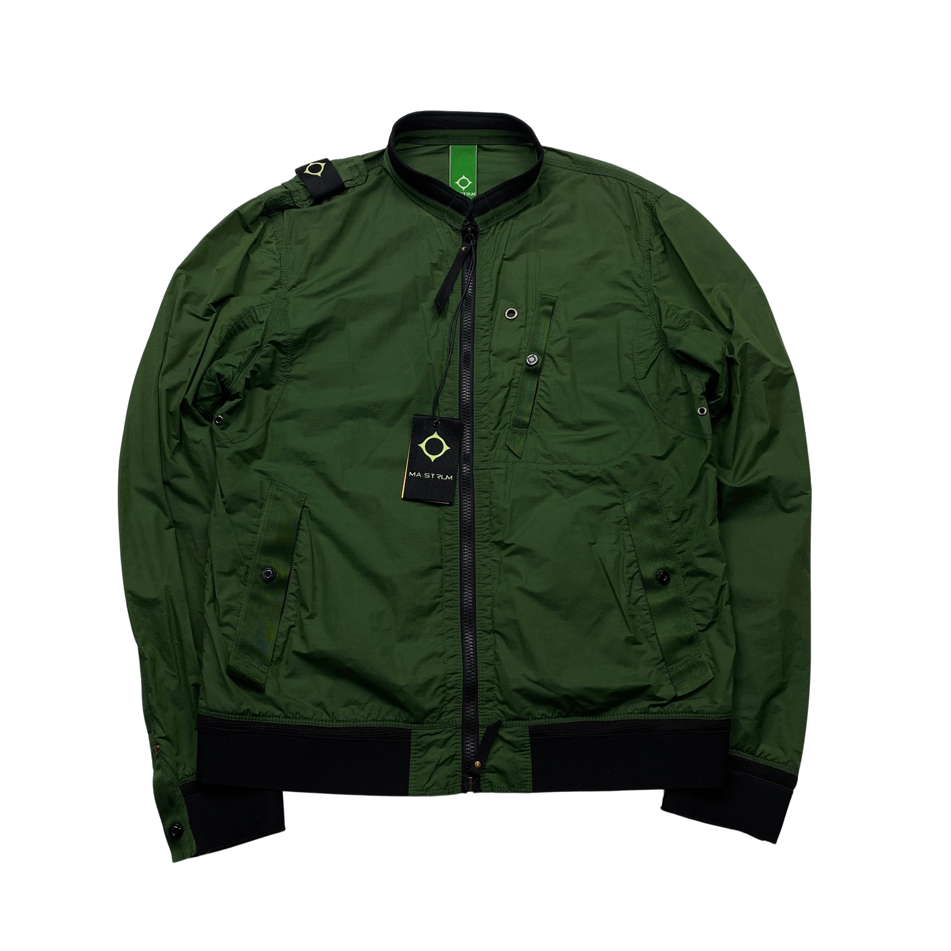Ma Strum Lightweight Green Bomber Jacket Medium