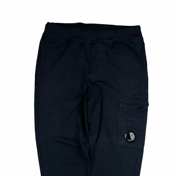CP Company Black Cotton Lens Viewer Joggers - Medium