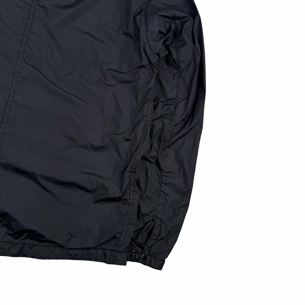 Stone Island 2020 Black Crinkle Reps Overshirt Jacket - Small