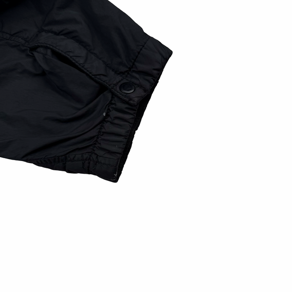 Stone Island 2020 Black Crinkle Reps Overshirt Jacket - Small