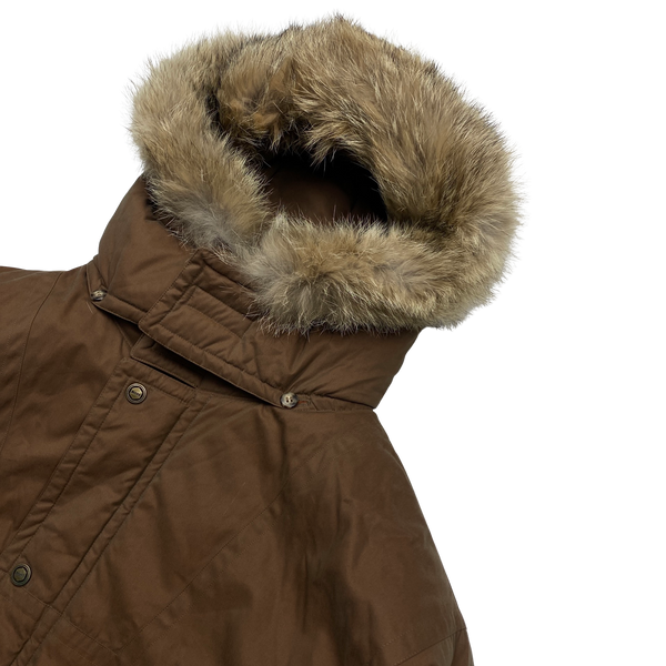 Hugo boss parka fur hood deals