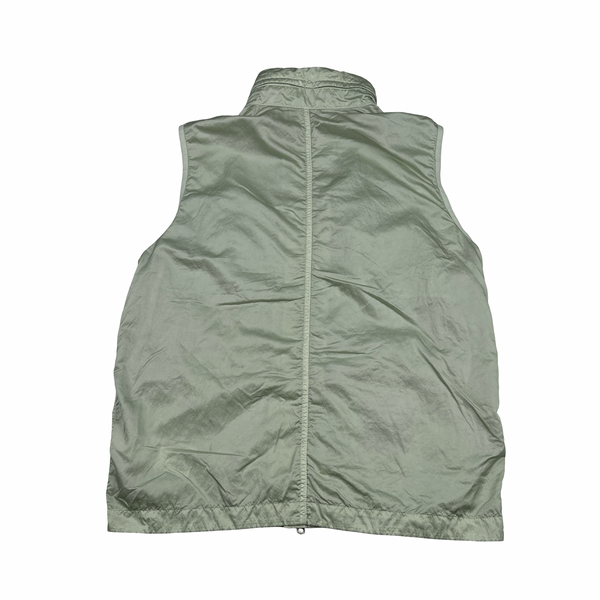 Stone Island 2019 Light Green Nylon Raso-TC Gilet - Large