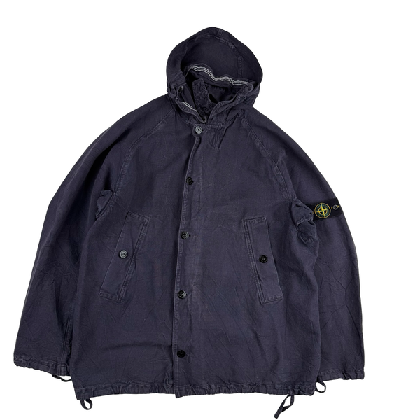 Stone Island Vintage 2003 Cotton Blend Hooded Jacket - XL