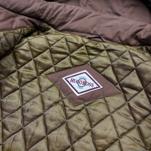 Hugo Boss Vintage Original Piece Fur Hooded Parka Jacket - XL