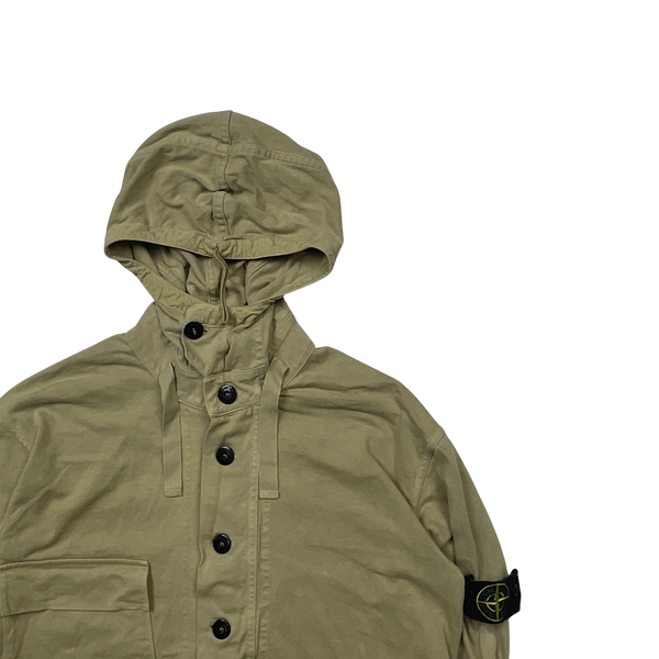 Stone Island 2006 Beige Hooded Smock - Medium