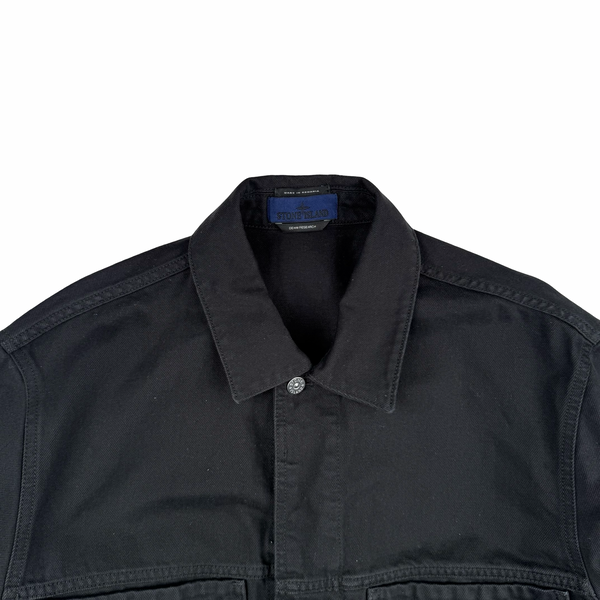 Stone Island 2026 Denim Research Black Denim Jacket - XXL