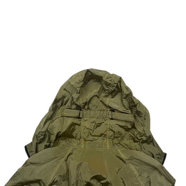 Stone Island 2018 Gold Nylon Metal Watro Hooded Jacket - XL
