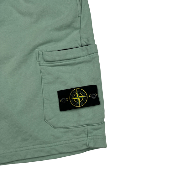 Stone Island 2024 Mint Green Cargo Cotton Shorts - XL