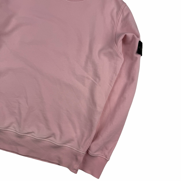 Stone Island 2023 Pink Crewneck Sweatshirt - Large