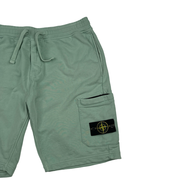 Stone Island 2024 Mint Green Cargo Cotton Shorts - XL