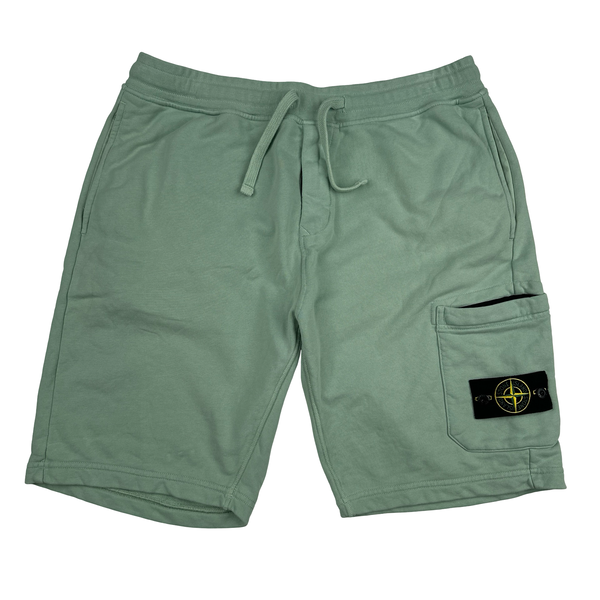 Stone Island 2024 Mint Green Cargo Cotton Shorts - XL