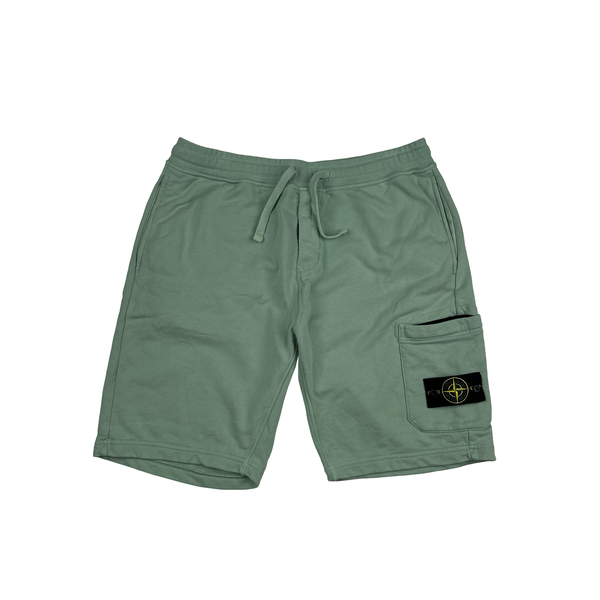 Stone Island 2024 Mint Green Cargo Cotton Shorts - XL