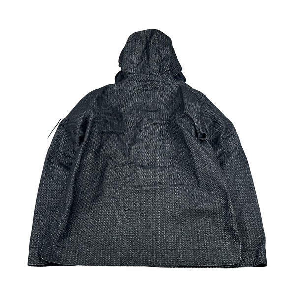 Stone Island 2022 Black Needle Punched Reflective Balaclava Jacket - XL