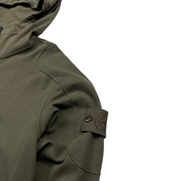 Stone Island 2018 Khaki Ghost Pullover Hoodie - Medium