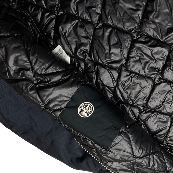 Stone Island Navy Oxford Nylon Parka Jacket - XXL