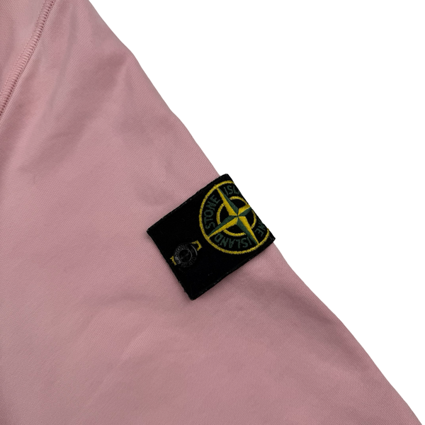 Stone Island 2023 Pink Crewneck Sweatshirt - Large
