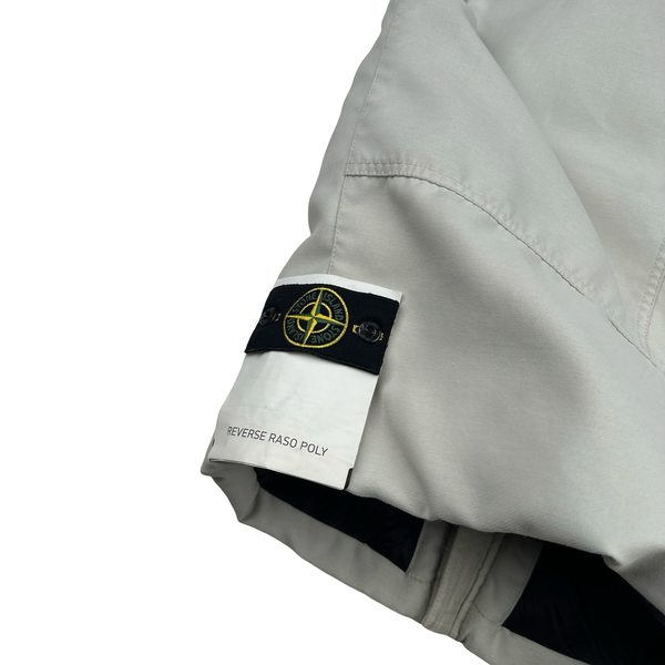 Stone Island 2016 White Reverse Raso Poly Gilet - Medium
