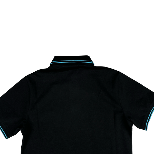 Stone Island Black Cotton Polo Shirt - Small