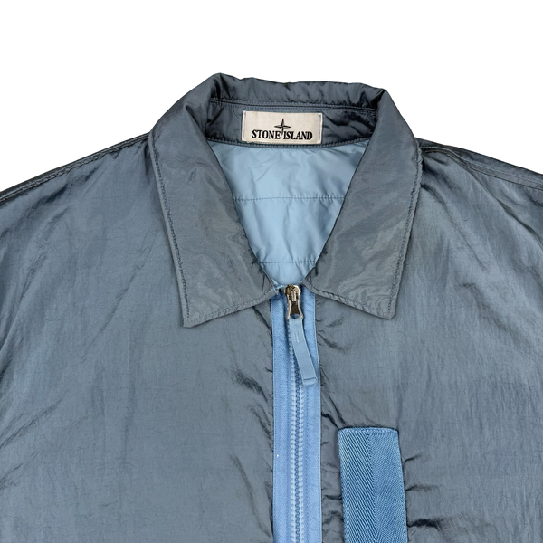 Stone Island 2022 Blue Nylon Metal Econyl Primaloft Lined Jacket - Large