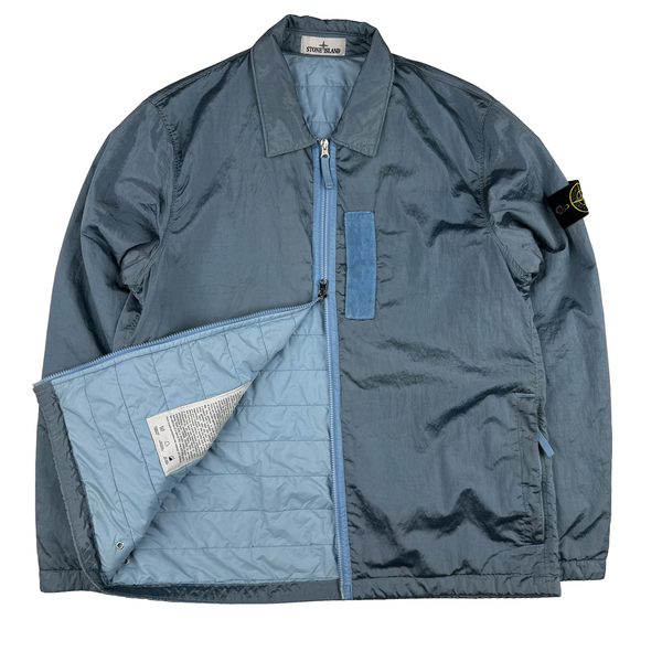Stone Island 2022 Blue Nylon Metal Econyl Primaloft Lined Jacket - Large