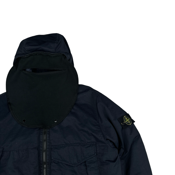 Stone Island 2022 Navy Opaque Nylon Twill Down-TC Bally Puffer Jacket - Large