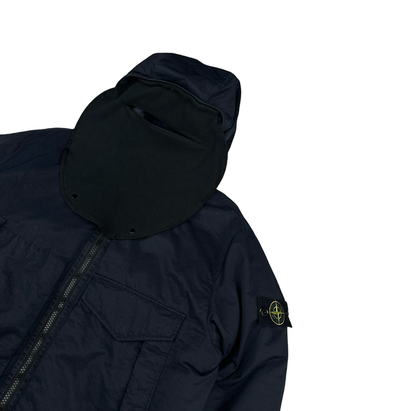 Stone Island 2022 Navy Opaque Nylon Twill Down-TC Bally Puffer Jacket - Large