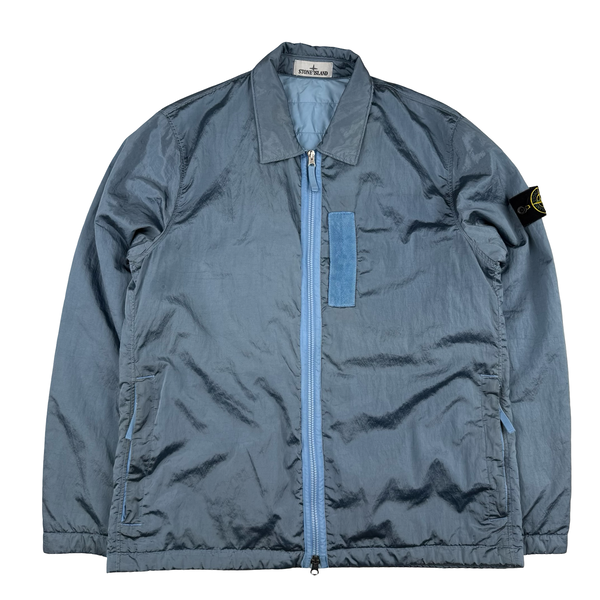 Stone Island 2022 Blue Nylon Metal Econyl Primaloft Lined Jacket - Large