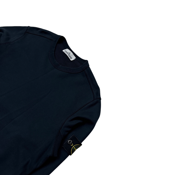 Stone Island 2019 Navy Cotton Crewneck Sweatshirt - Medium